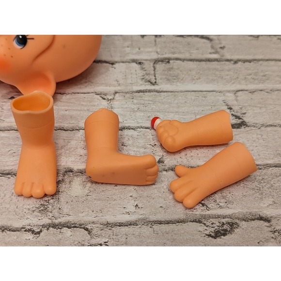 Vtg Monkey Doll Head, Hands, and Feet -Doll Parts - Picture 3 of 7